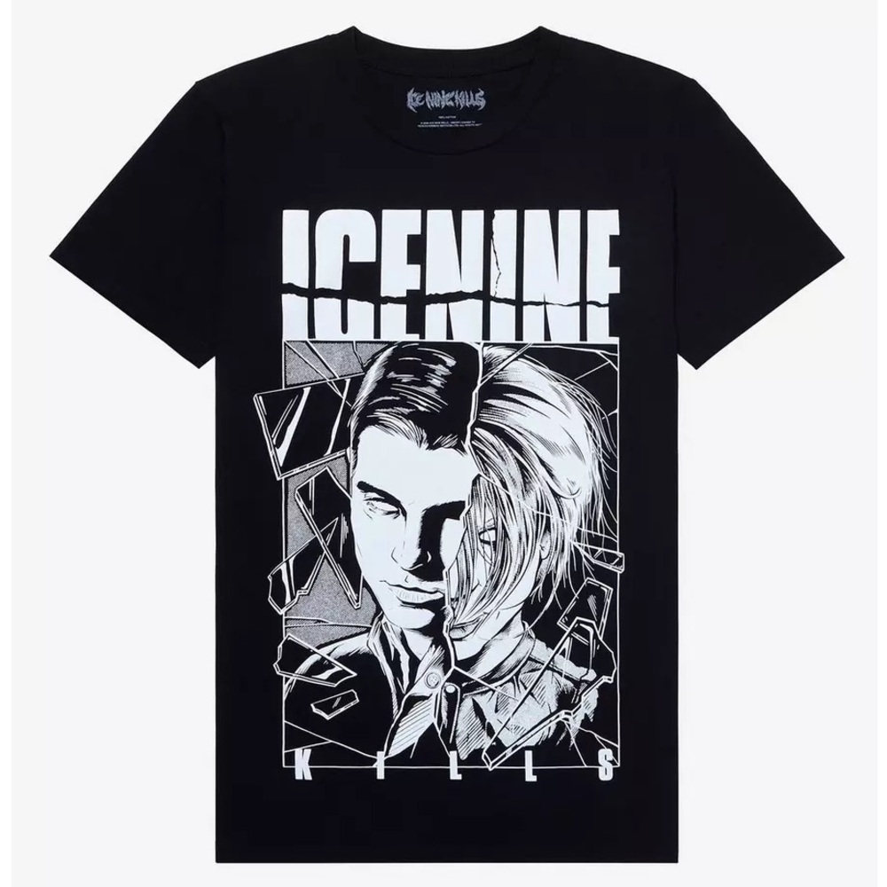 Unisex Ice Nine‎ Kills Two Face T-Shirt Shower Scene Hot Topic Silver-Scream